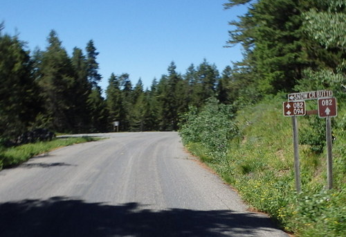 GDMBR: Snow Creek Butte goes to our left (east), it is not on our map.